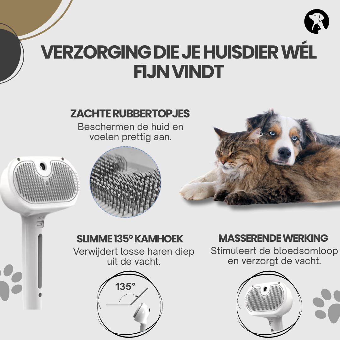 Hondenborstel en Kattenborstel Comfortabele Vachtverzorging