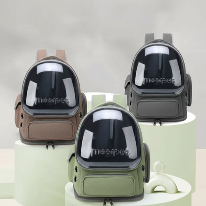 Huisdier rugzak met transparante koepel