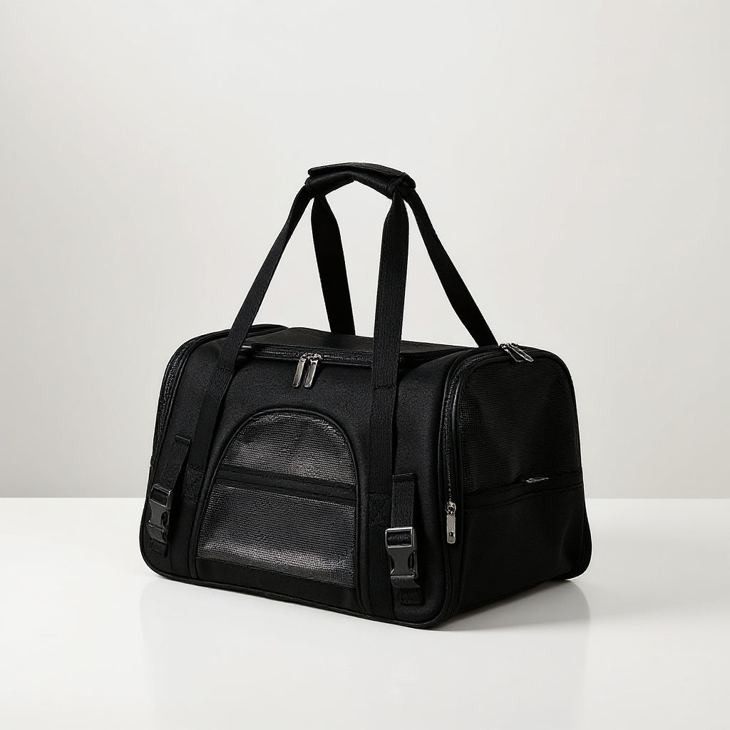 Alt: Grijze dieren tas met grote opening