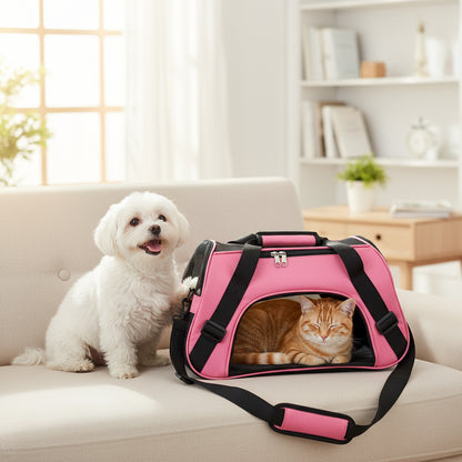 Rozige dieren tas voor kleine huisdieren