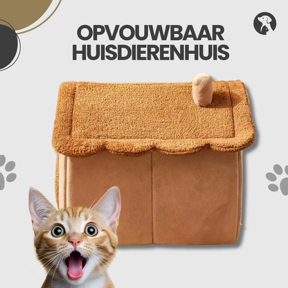 Draagbaar en ruimtebesparend huisdierenhuis voor katten en kleine honden