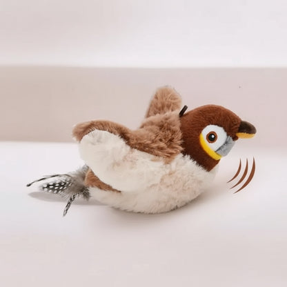 Interactieve flapperende vogel voor katten