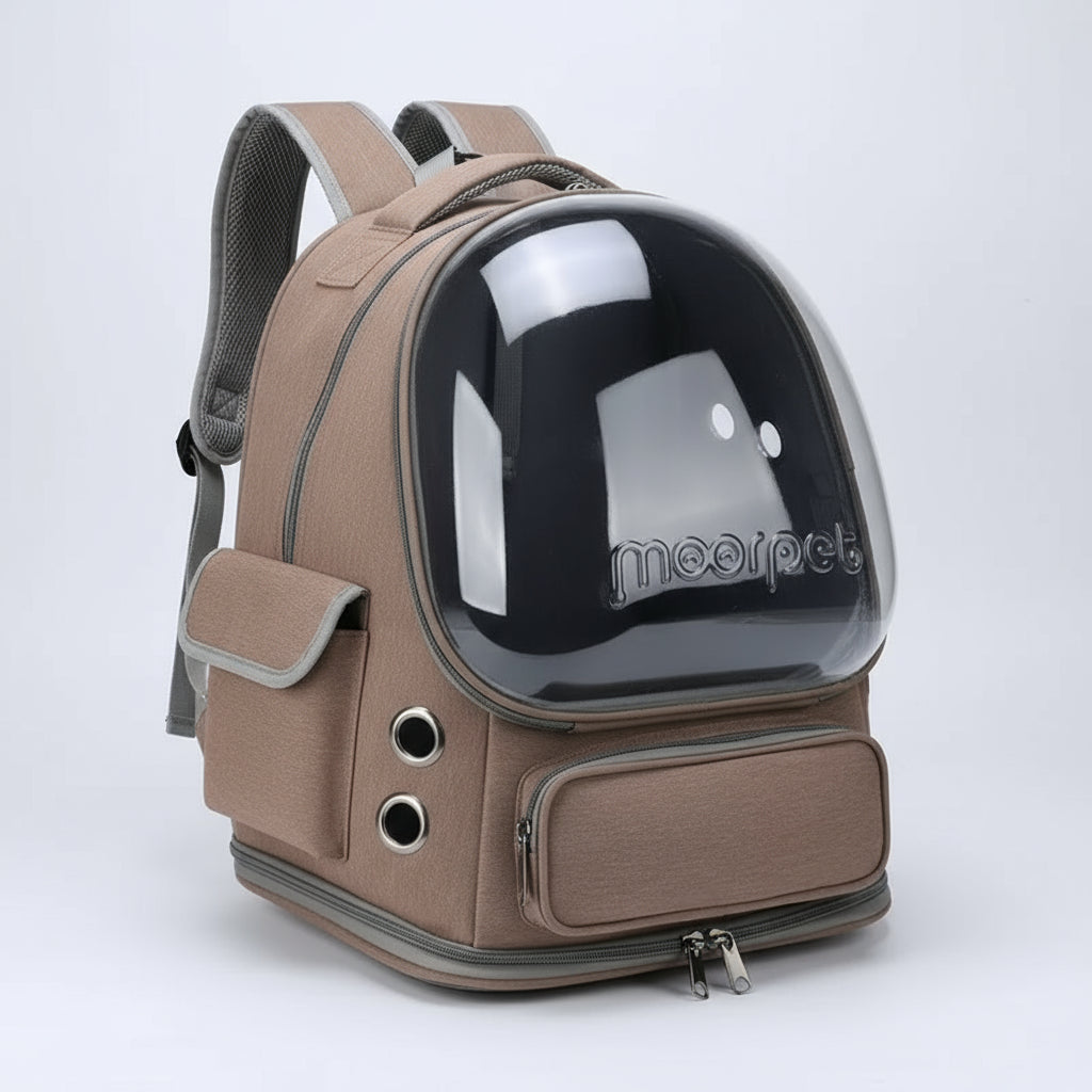 Huisdier rugzak met transparante koepel