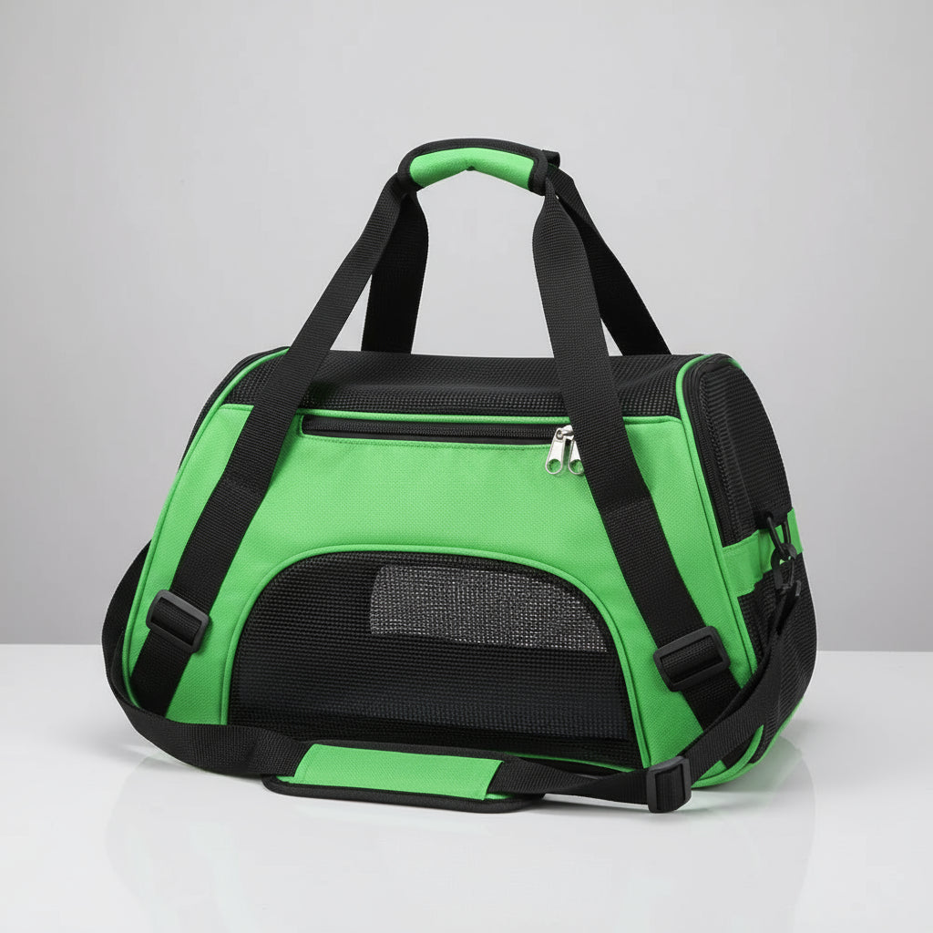 Groene draagtas voor huisdieren