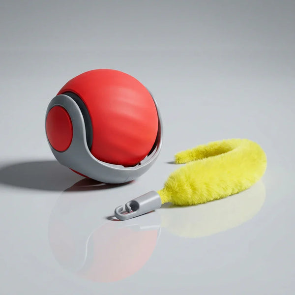 Interactieve Kattenbal met Pluche Staart