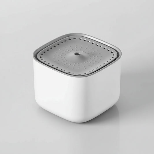 Compacte vierkante container geschikt voor elke woonruimte