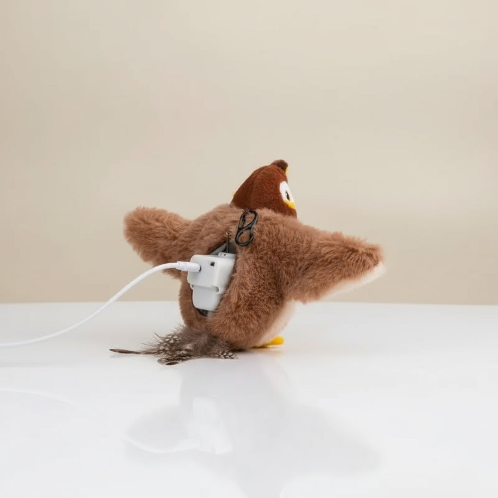 Oplaadbare pluche uil voor langdurig plezier