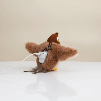 Oplaadbare pluche uil voor langdurig plezier