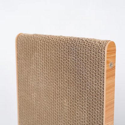 Verticale krabplank voor katten met bamboe frame en antislip onderkant